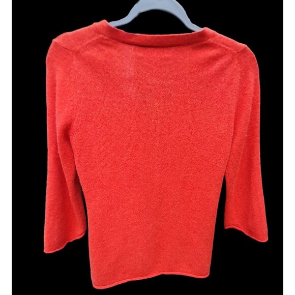 Womens Pure Cashmere Quiet Luxury Fall Feminine Soft Size Small Cardigan - Picture 5 of 7